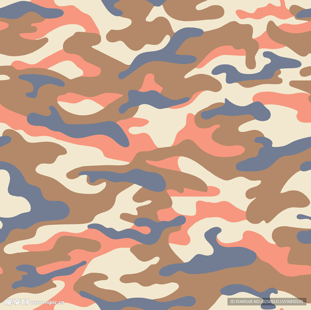 多彩迷彩图案纹理