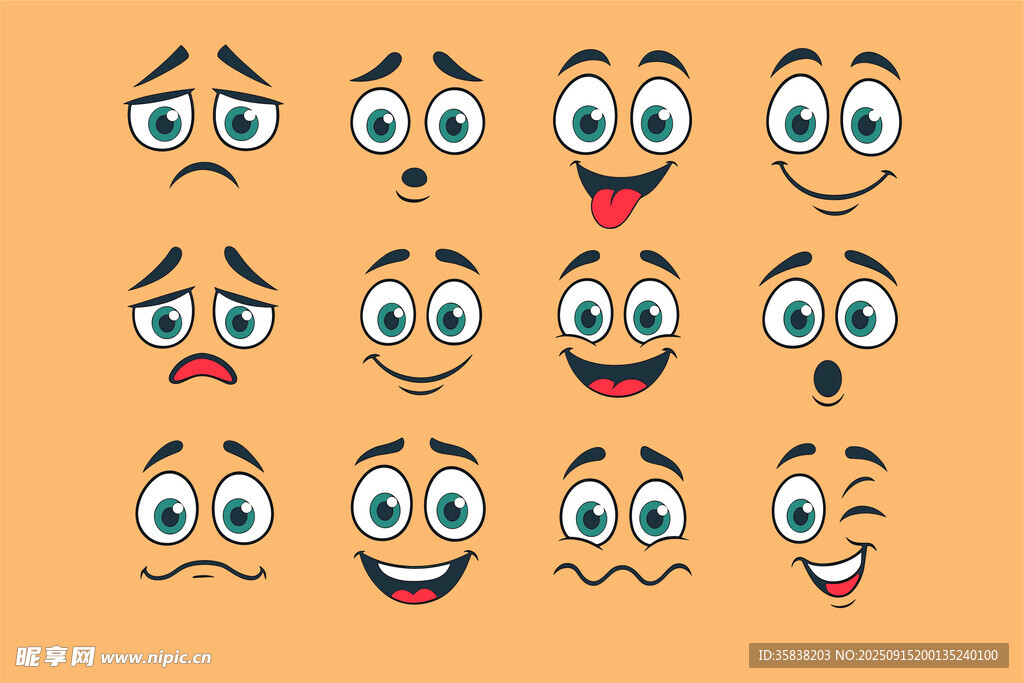卡通表情背景