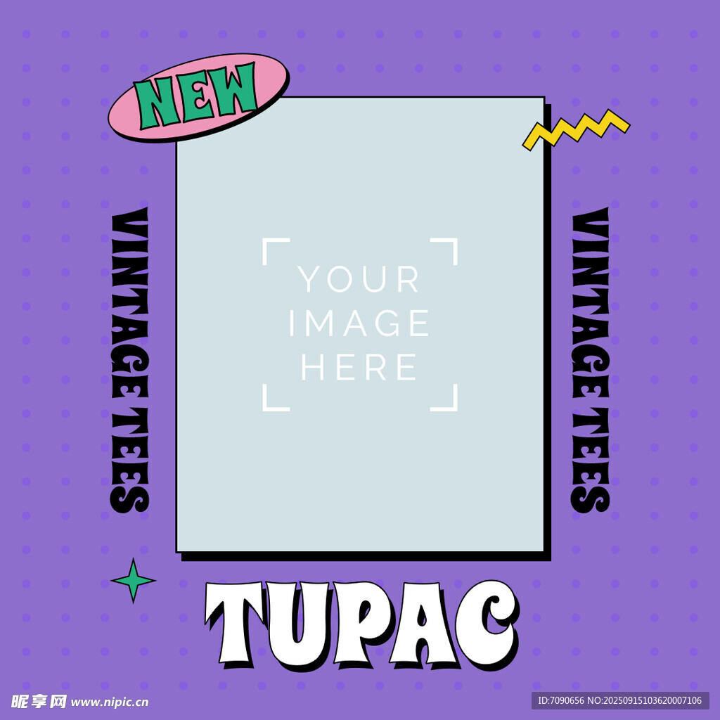 复古风格图派克主题图像模板