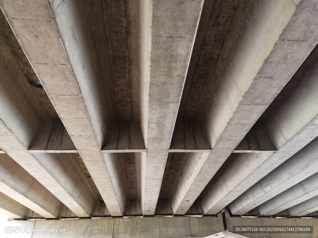 混凝土梁结构特写