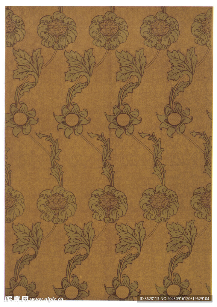 复古花纹地毯图案设计