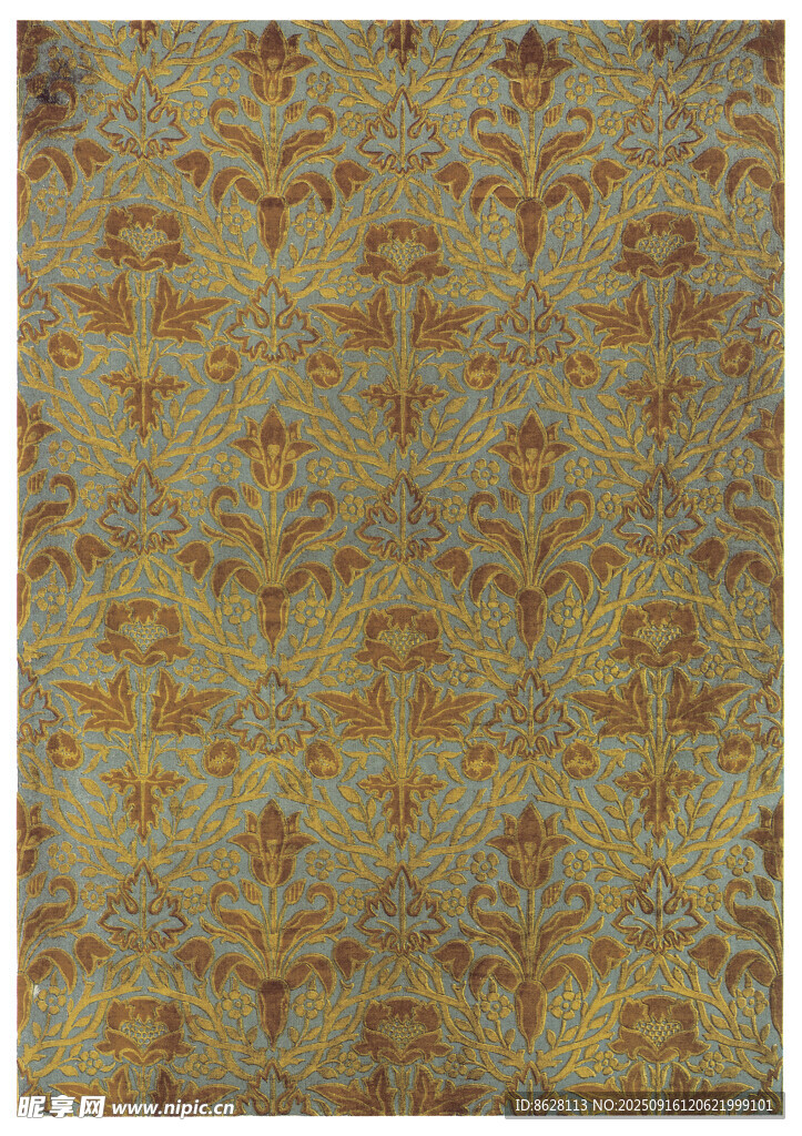 复古花纹地毯图案设计