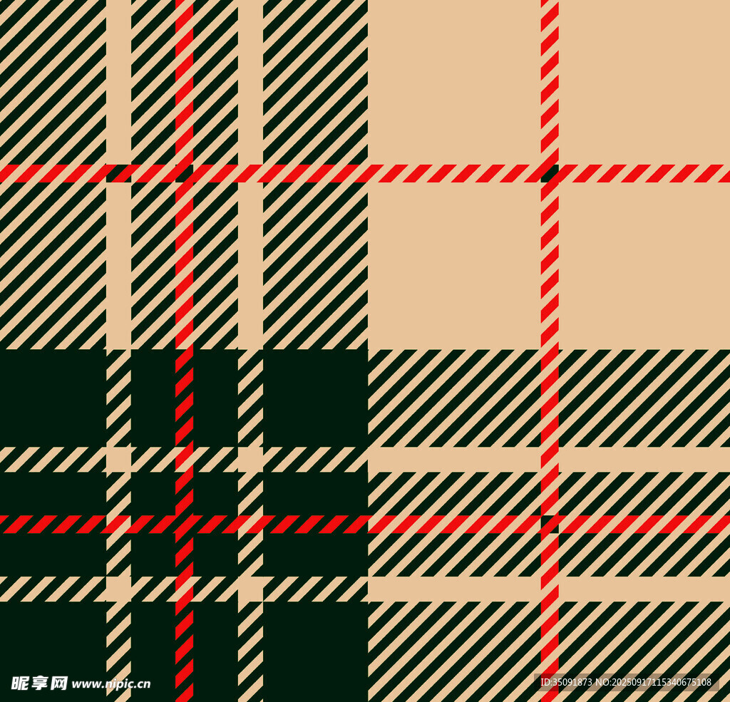 复古格纹图案纹理