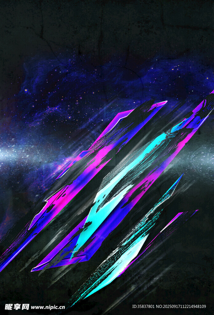 炫彩动感线条抽象背景图