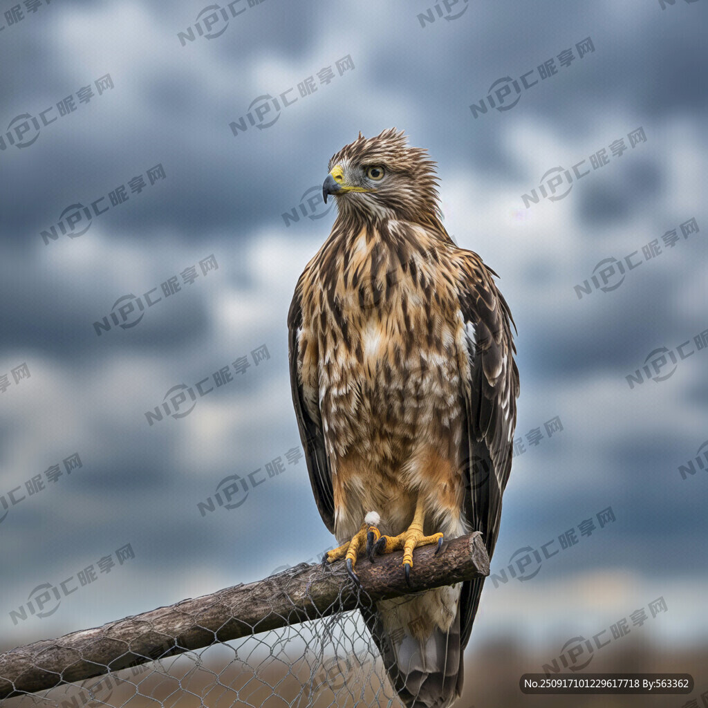 赤腹鹰被网网住 奄奄一息