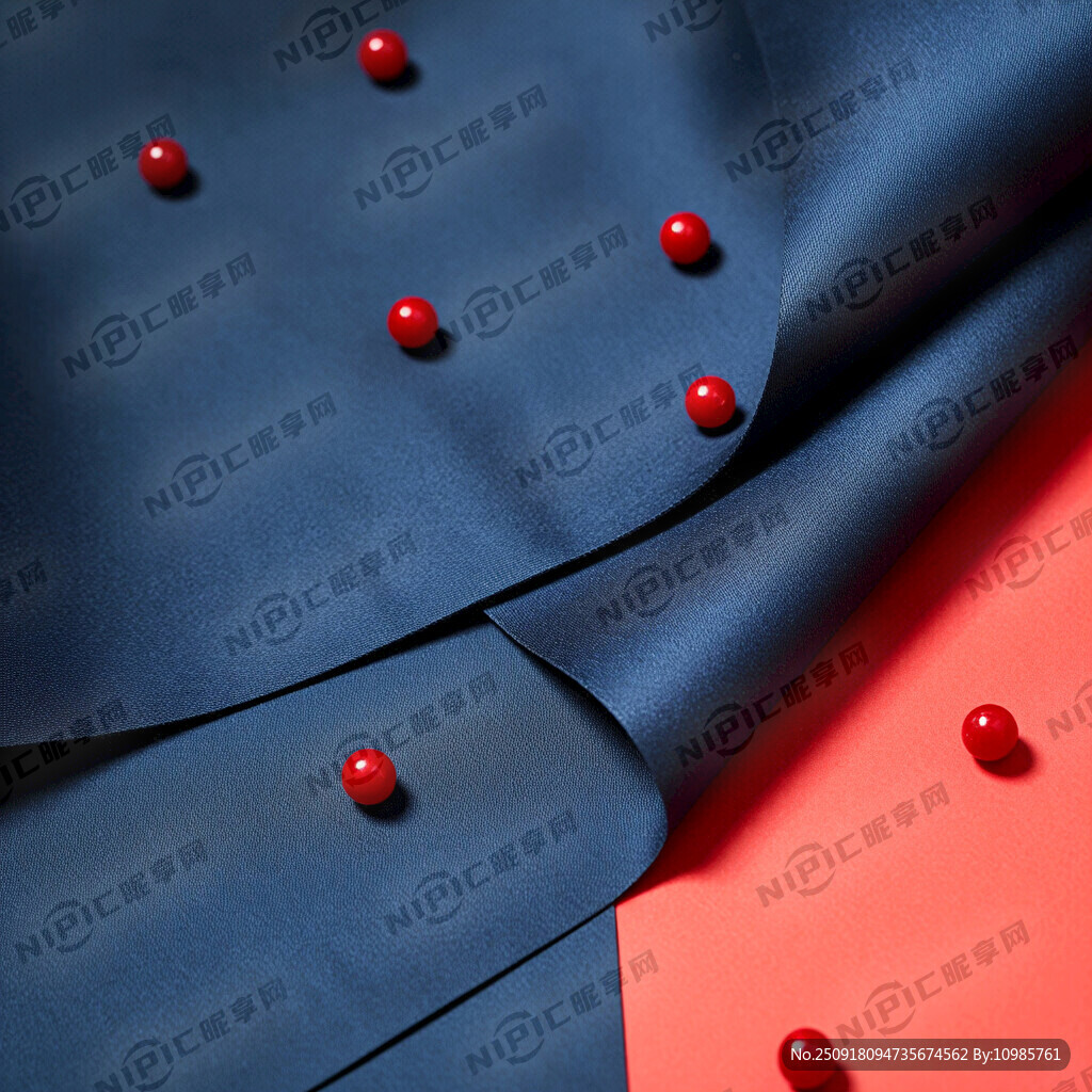 深蓝色为背景红色为辅助颜色