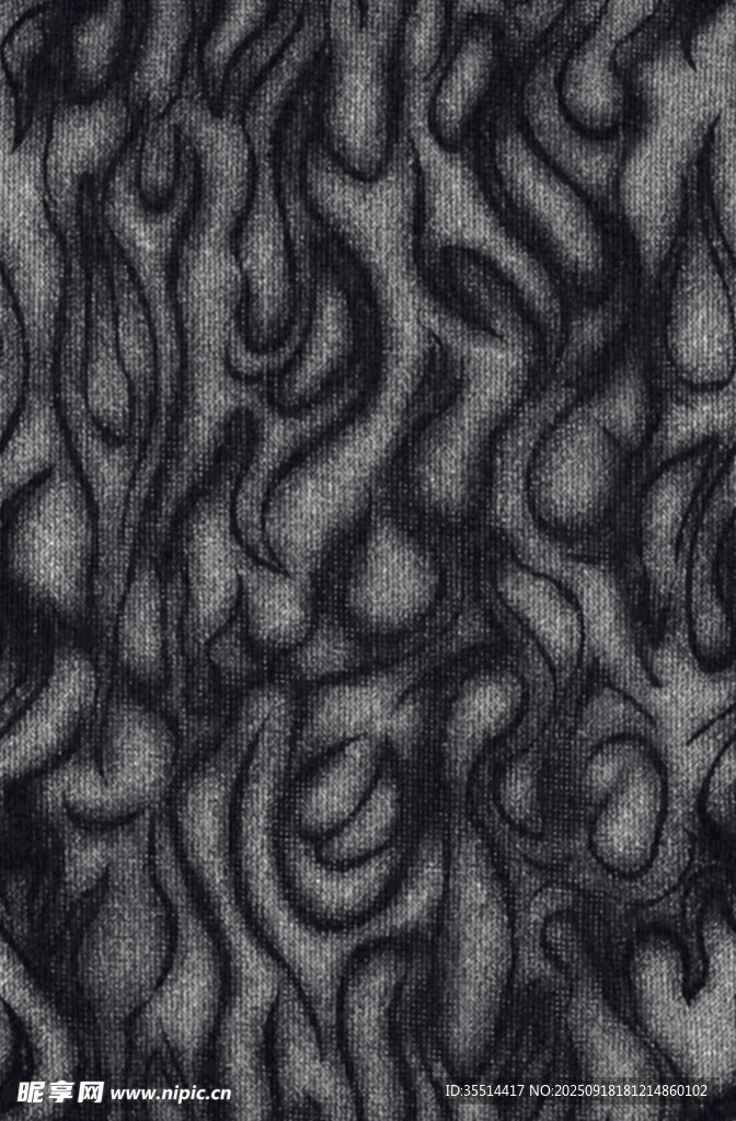 黑色纹理图案布料