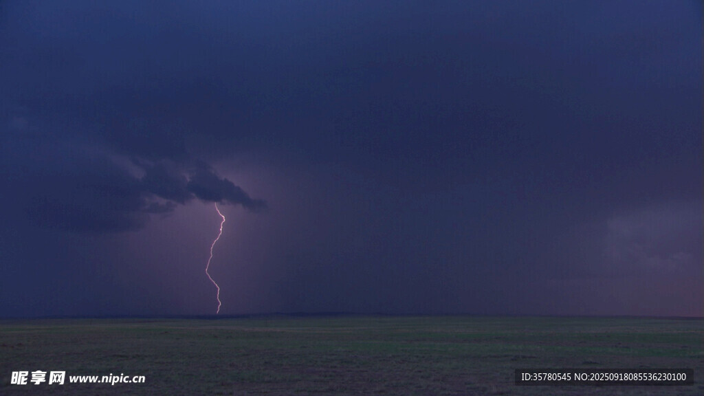 雷闪电打雷风雨来临视频