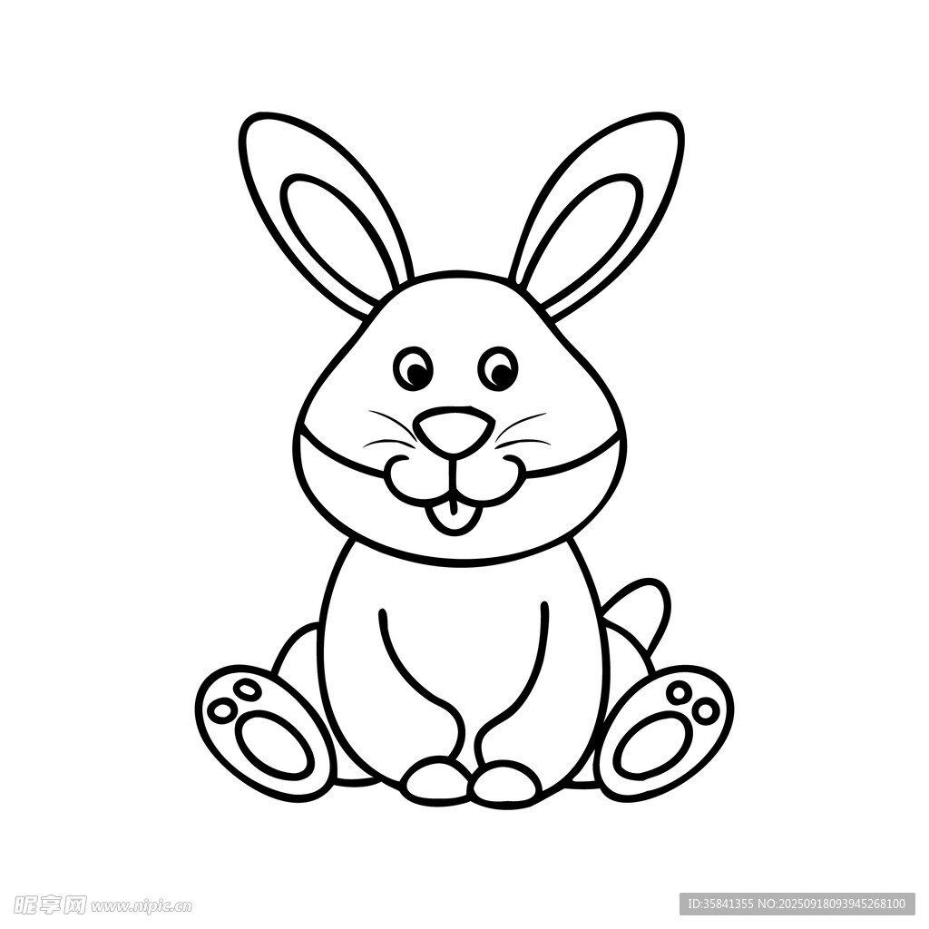 可爱兔子简笔画