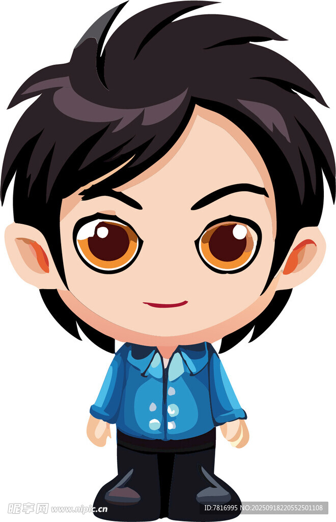 卡通男孩动漫男人孩童