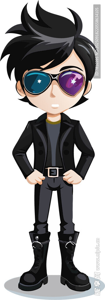 卡通男孩动漫男人孩童