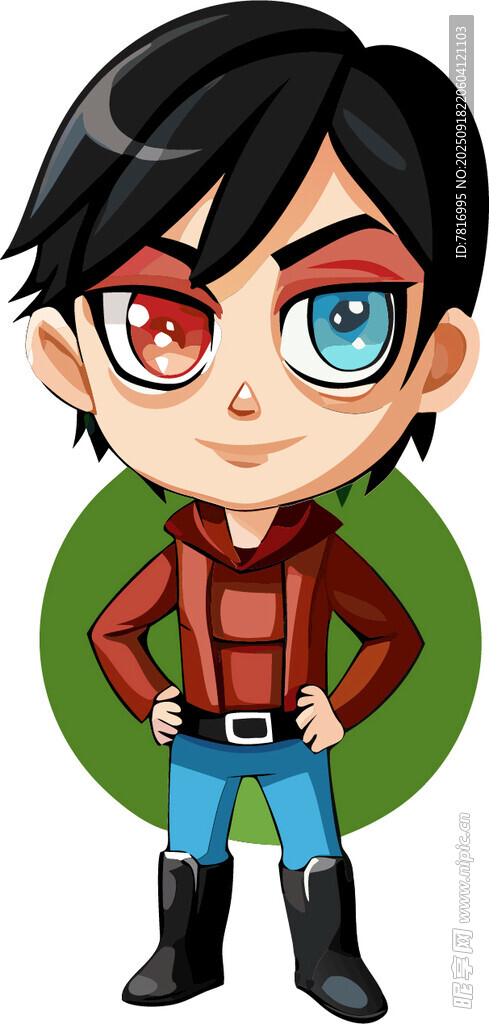 卡通男孩动漫男人孩童