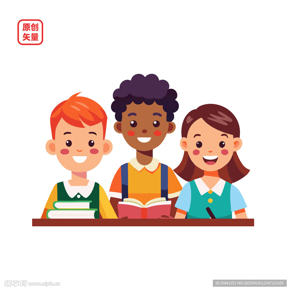 课堂上的快乐学生