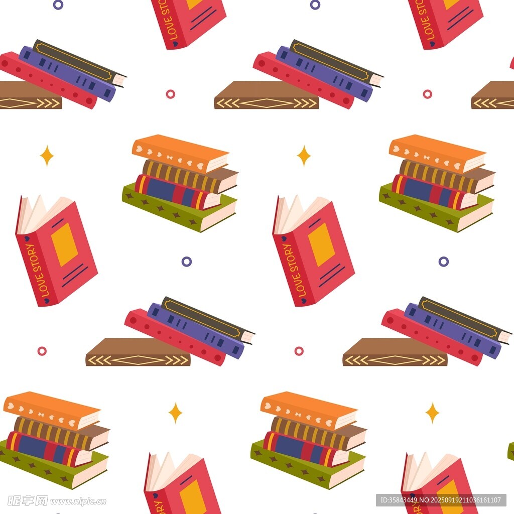 书籍图案背景