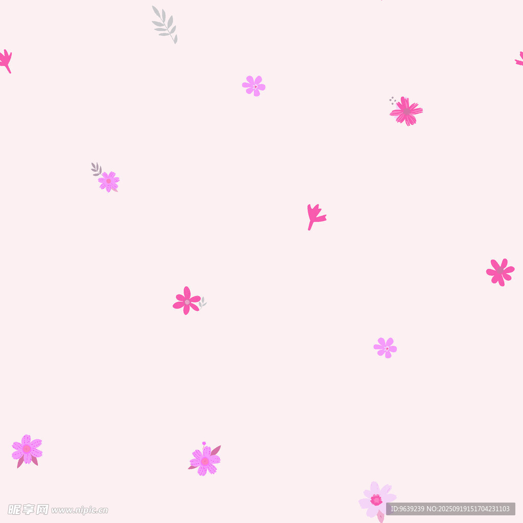 粉色碎花背景图