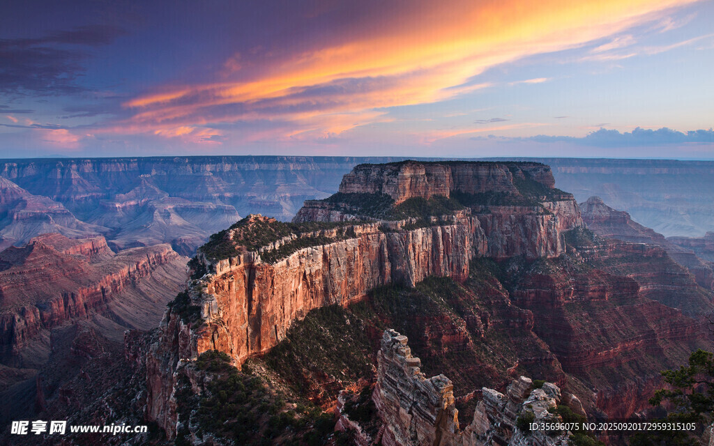 壮丽大峡谷的绝美黄昏