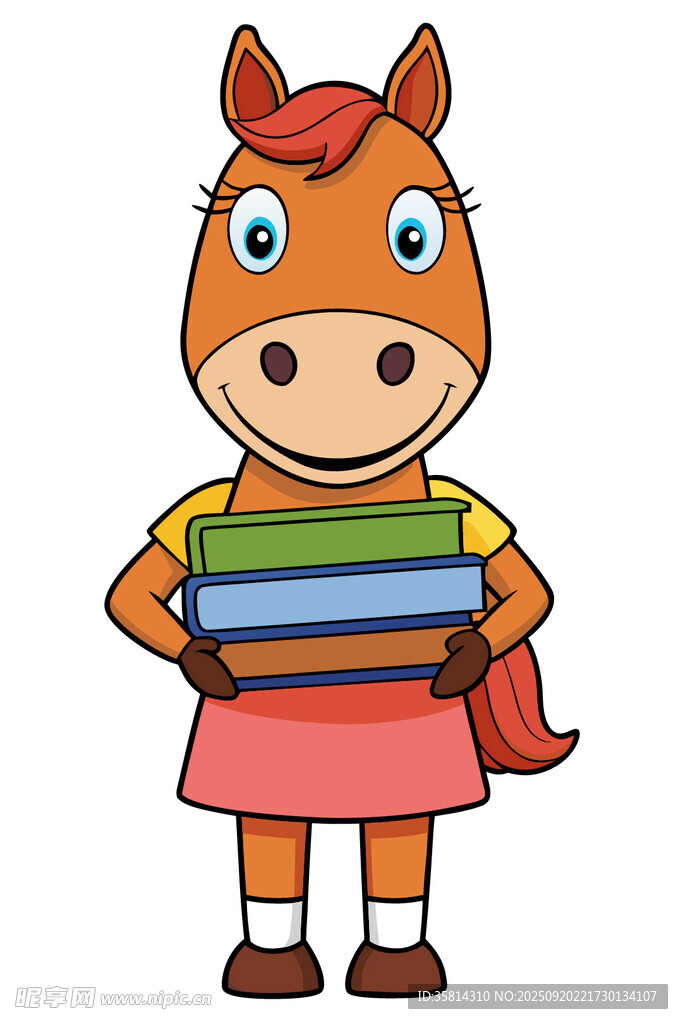 小马老师抱书准备授课