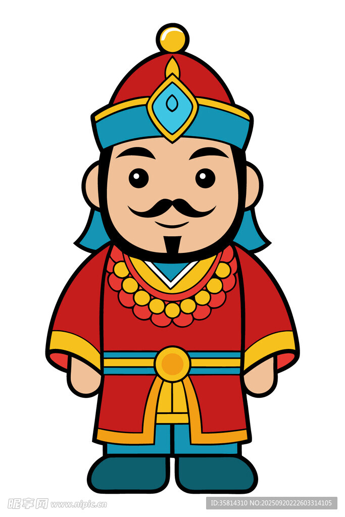 卡通版古代官员形象