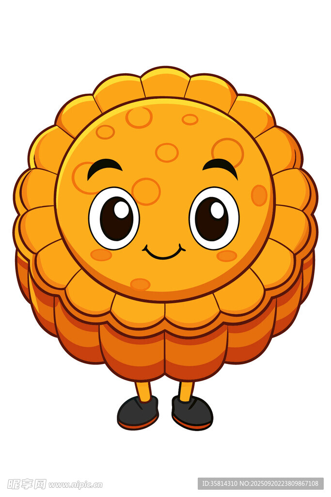 可爱卡通月饼形象