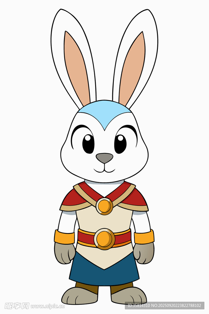 卡通兔子角色形象展示