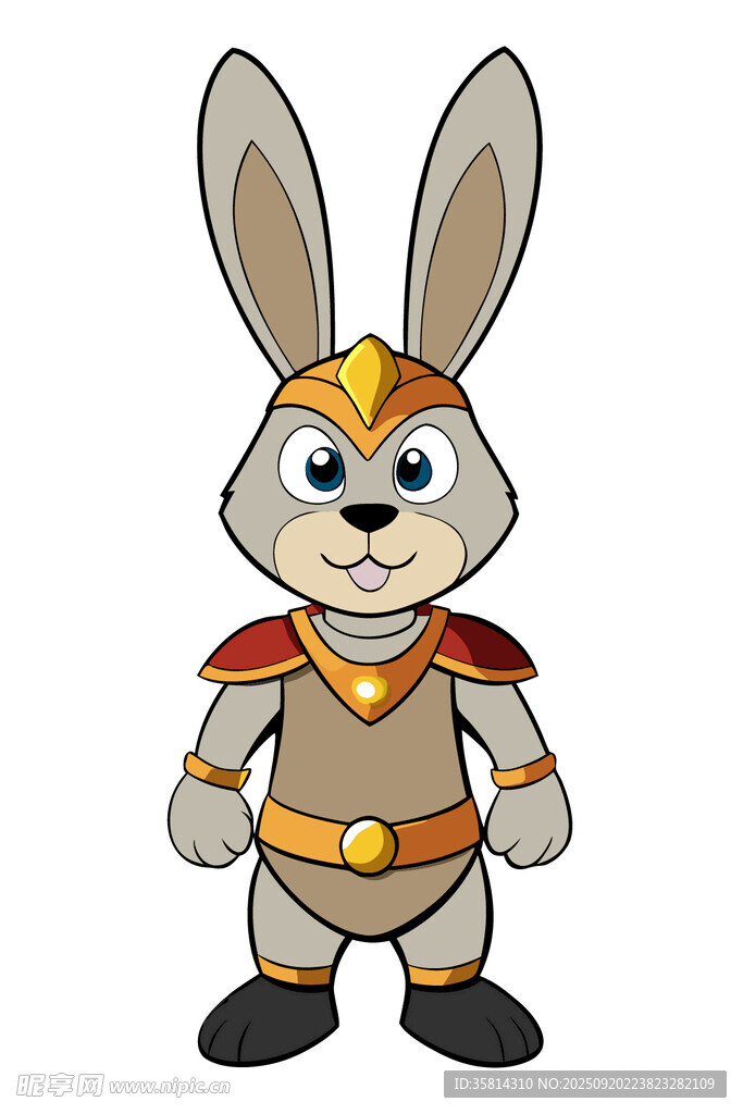 超级英雄兔子形象
