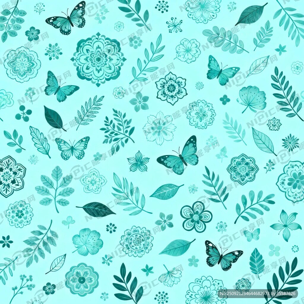 小清新风格 以青色为主要色调