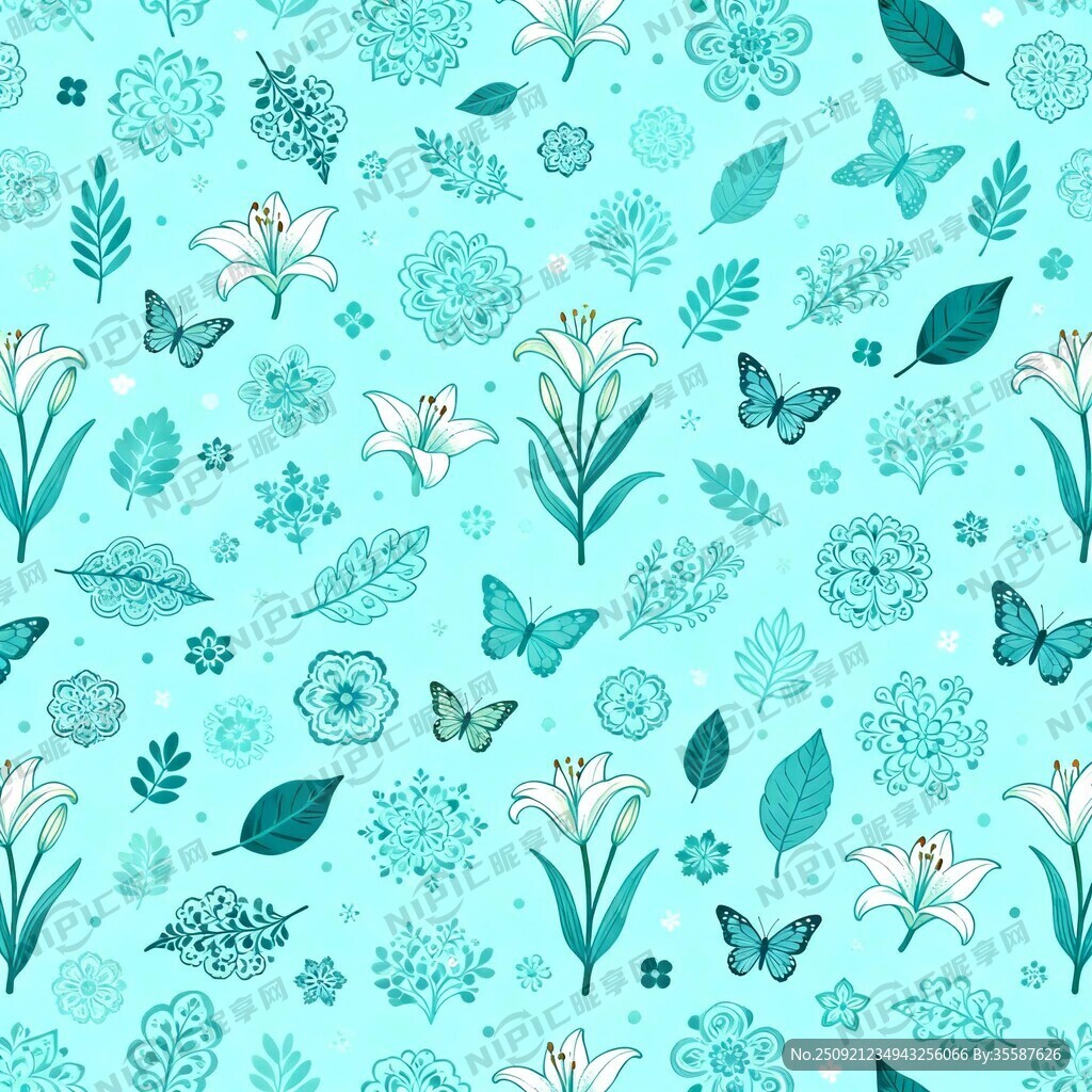 小清新风格 以青色为主要色调