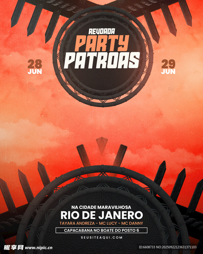 里约热内卢派对海报