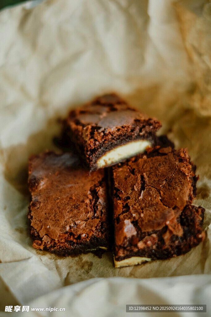 美味巧克力布朗尼甜点