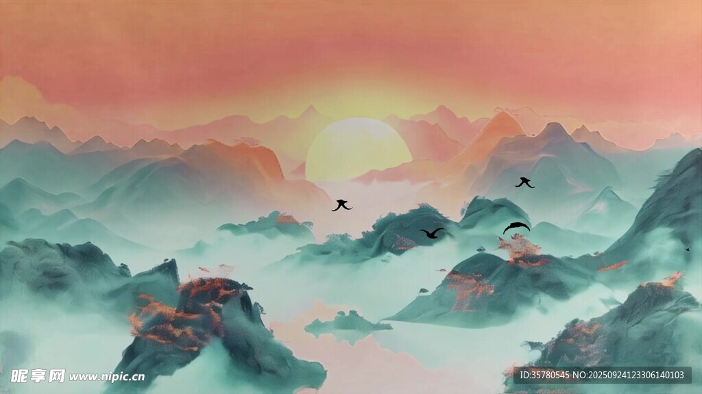 唯美意境卡通视频素材