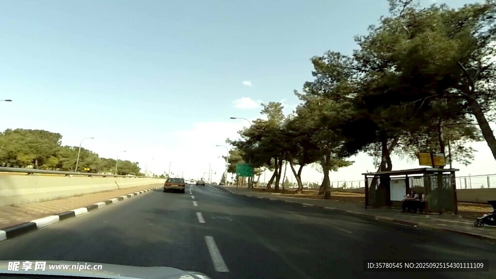 开车第一视角素材