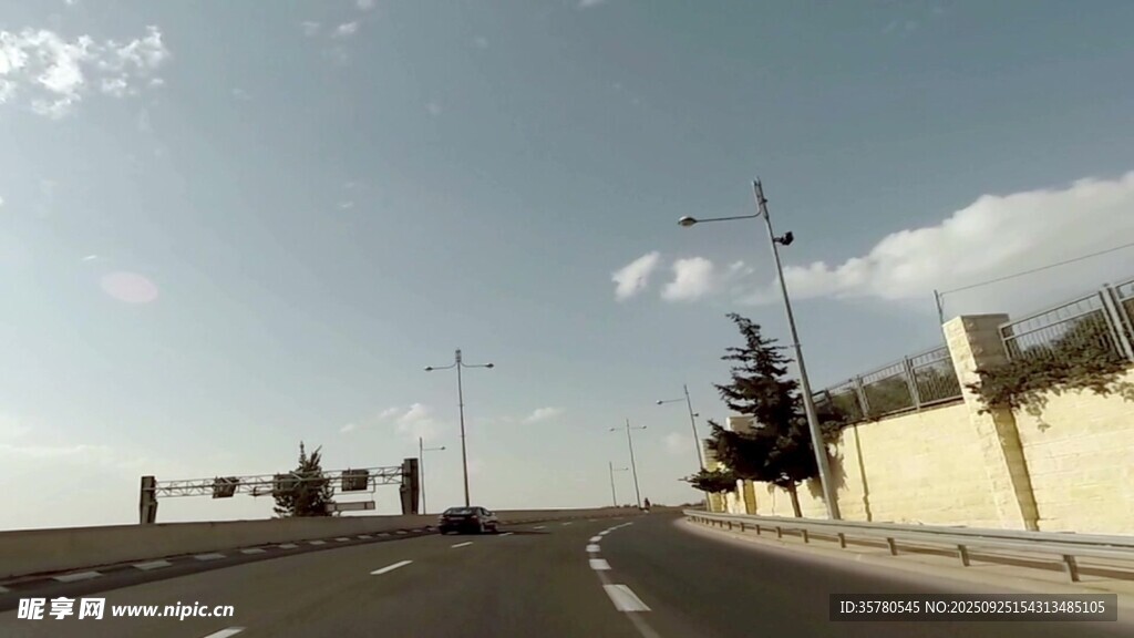 开车第一视角素材