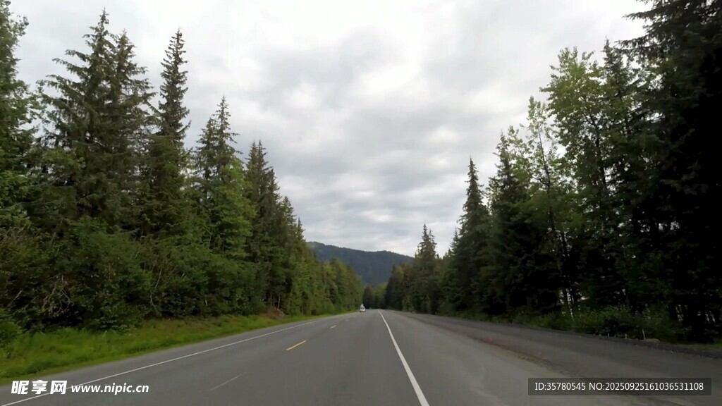 开车第一视角素材