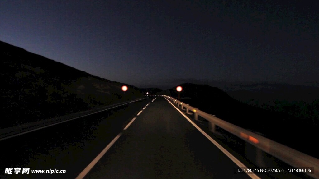 开车第一视角素材