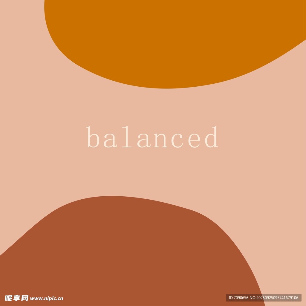 简约几何色块平衡感画面