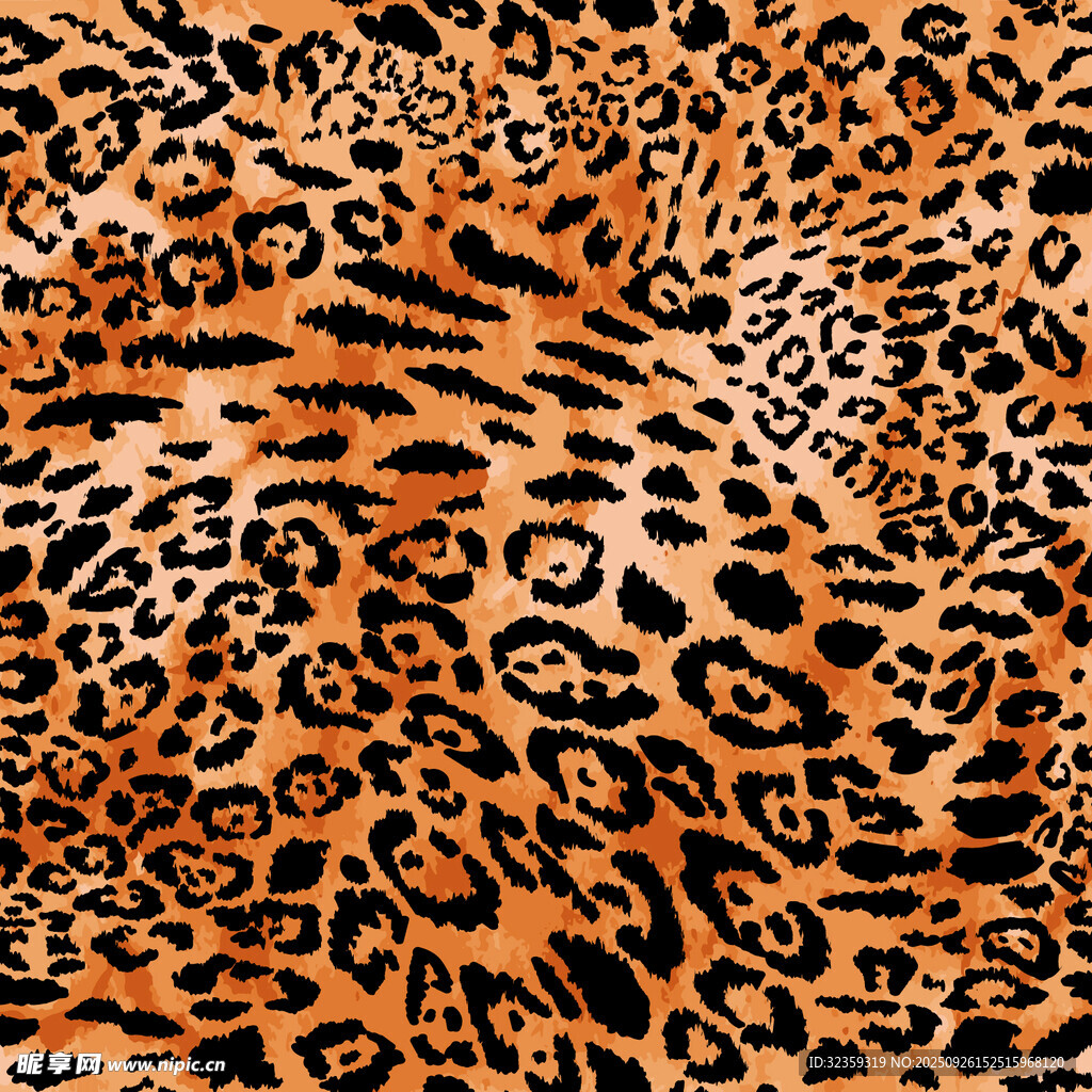 豹纹图案背景纹理