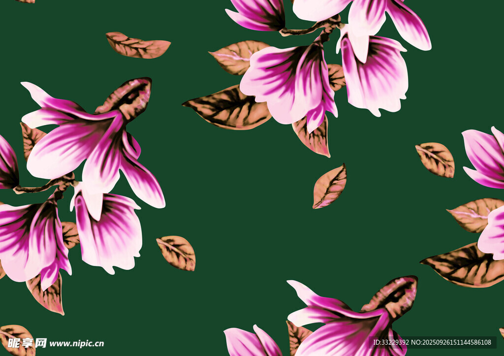 复古风花卉图案背景