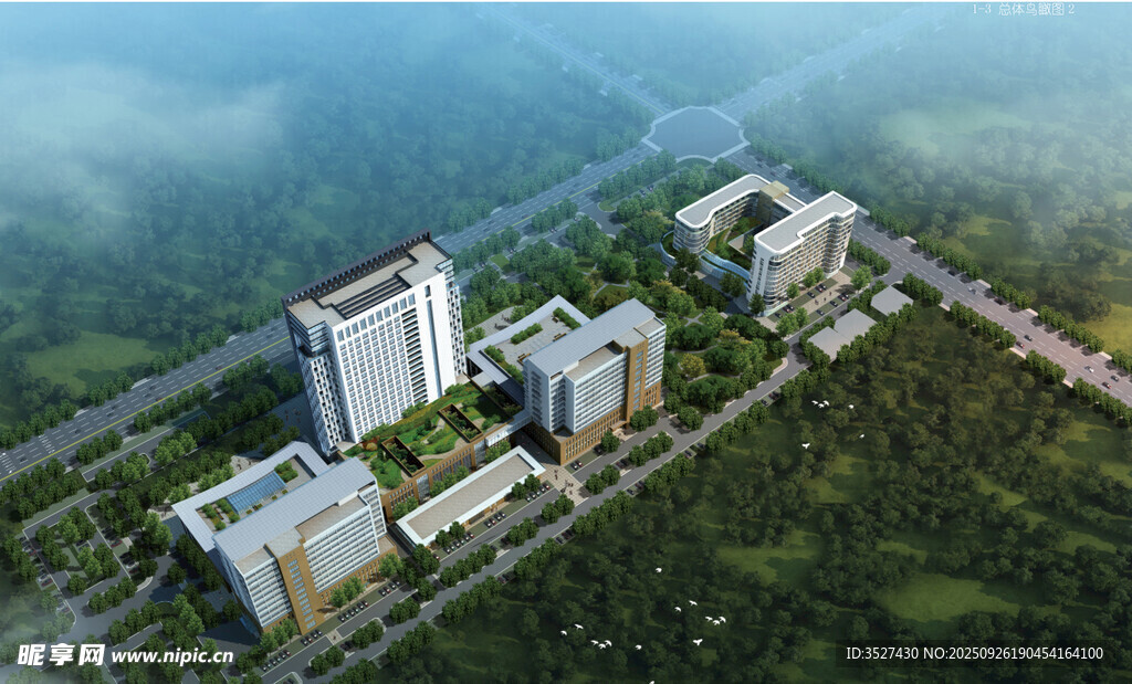 医院鸟瞰图