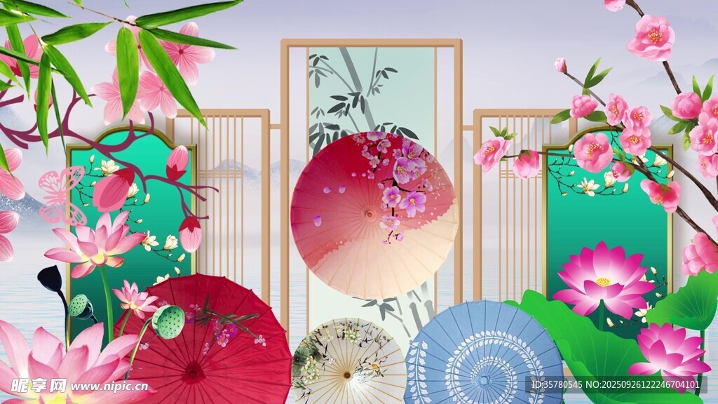 多彩花卉装饰画艺术展示