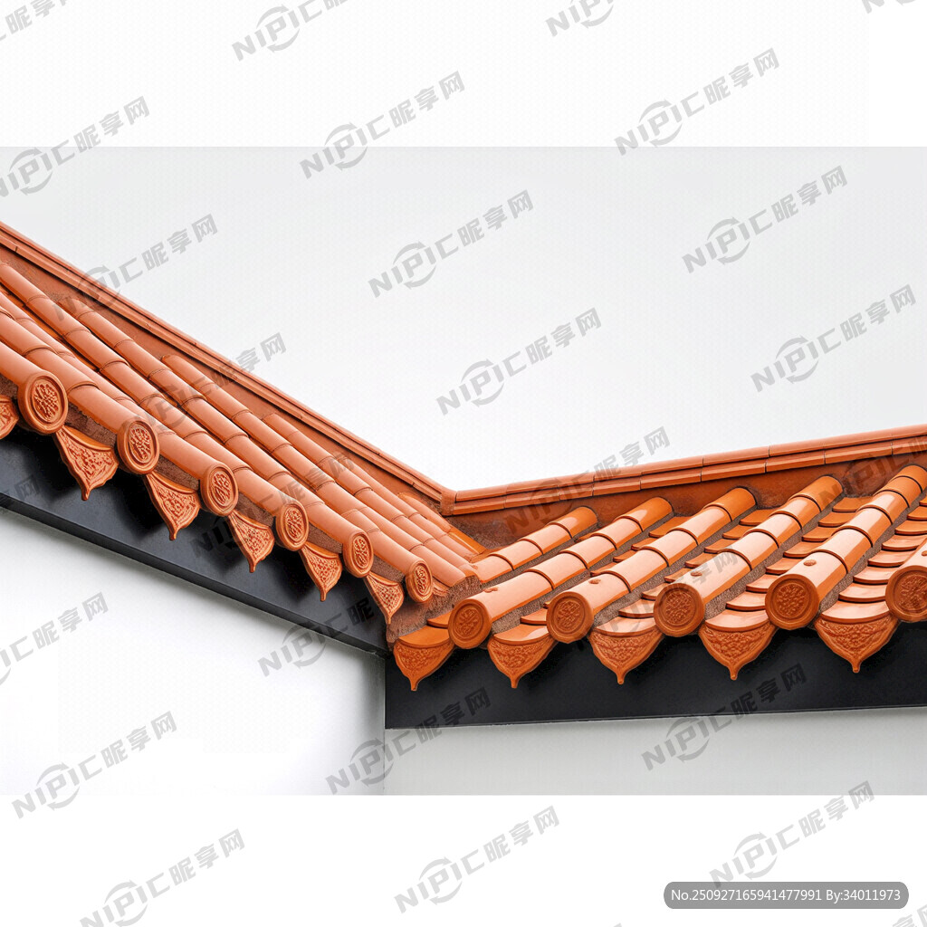 橙色 有屋檐 有滴水檐