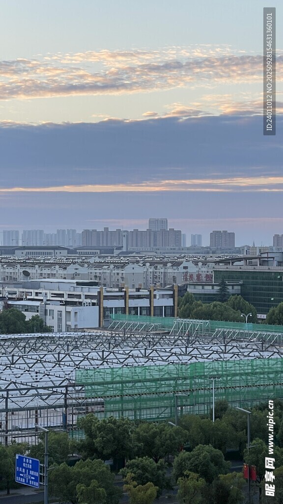 城市与绿地景观俯瞰