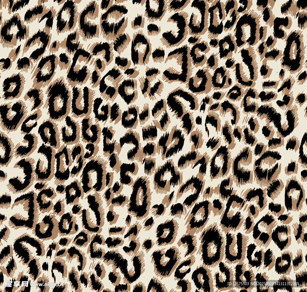 豹纹图案纹理背景图