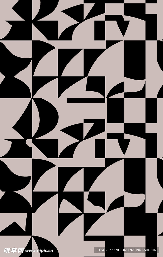 几何图案抽象艺术背景