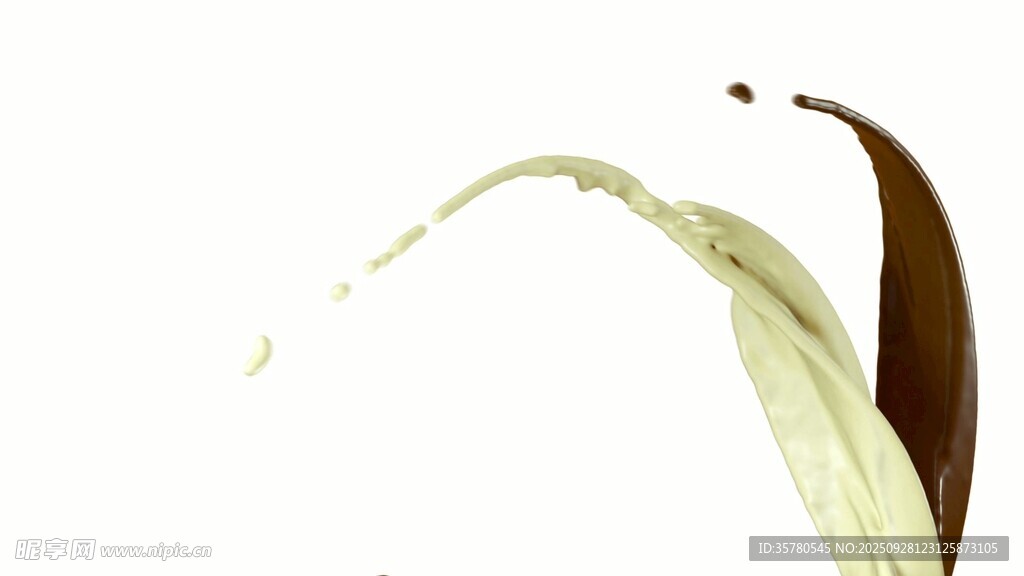 牛奶滴落溅起特写视频素材