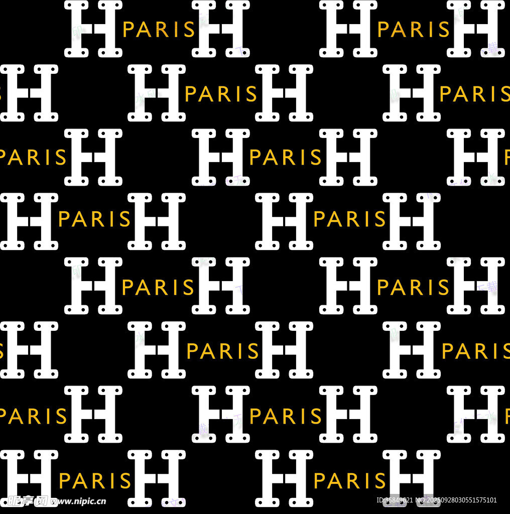巴黎元素时尚图案设计