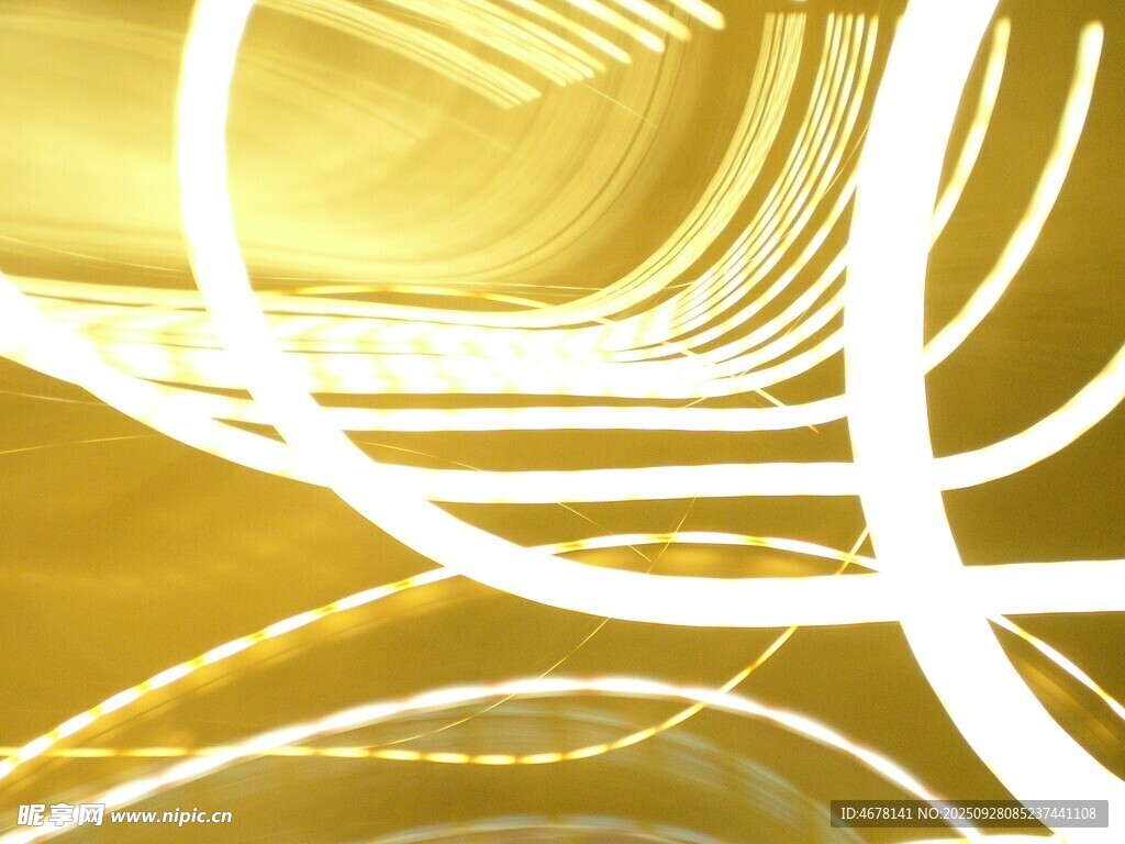 金色线条抽象艺术背景