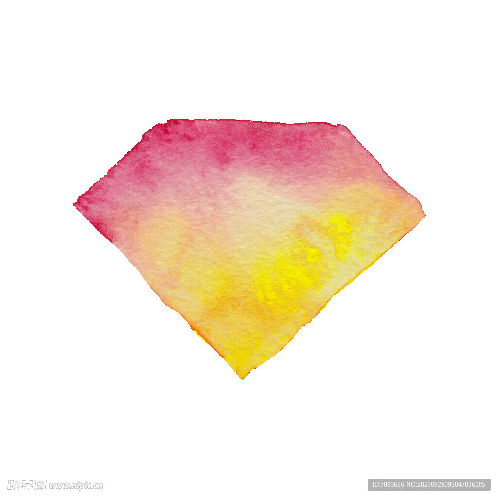 彩色渐变菱形水彩图案