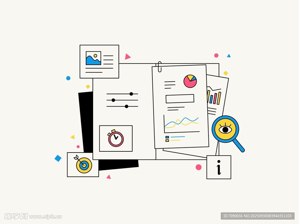 办公文件与工具场景图