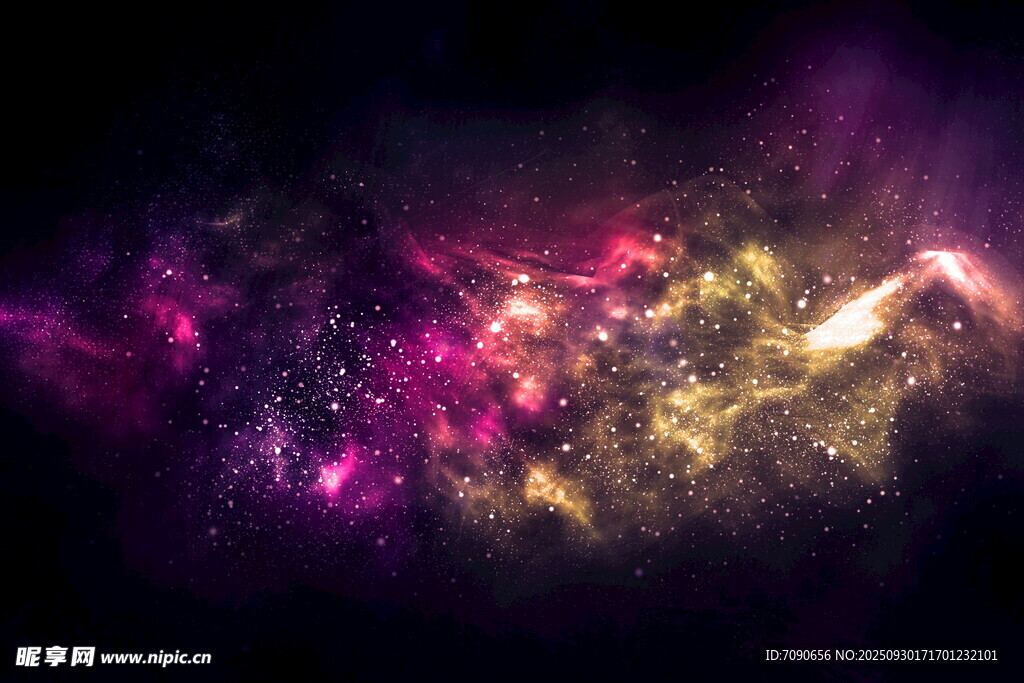 梦幻绚丽的宇宙星云景观