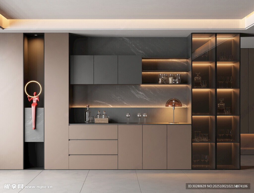 酒柜 餐边柜 玻璃柜 装饰柜 